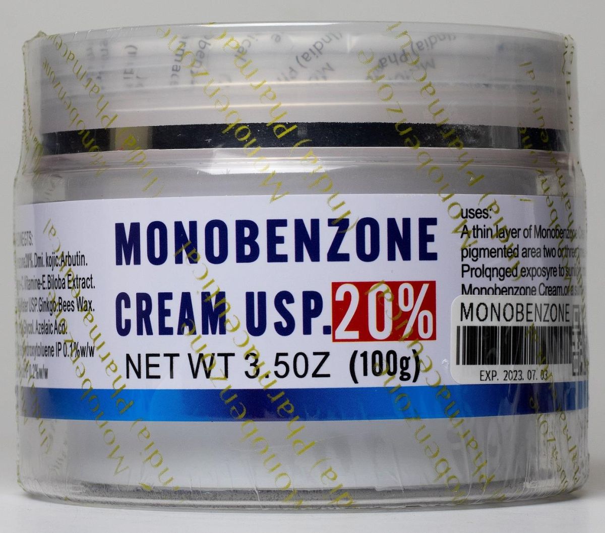 Monobenzone cream U.S.P. 20 % – krém na zosvetlenie pokožky