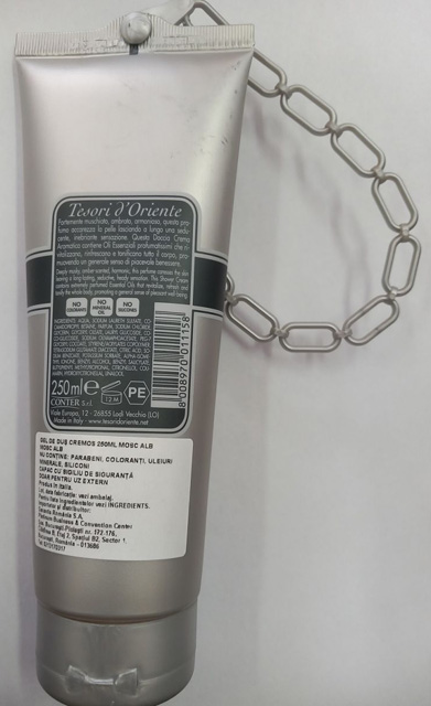 Shower cream - White Musk – sprchový krém zadná strana produktu