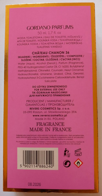 Chateau Chanon 36 – toaletná voda pre ženy