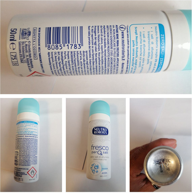 FRESCO ZERO SALI – sprejový dezodorant