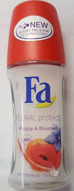 FA, Floral protect, Poppy & Bluebell – antiperspirant - foto produktu