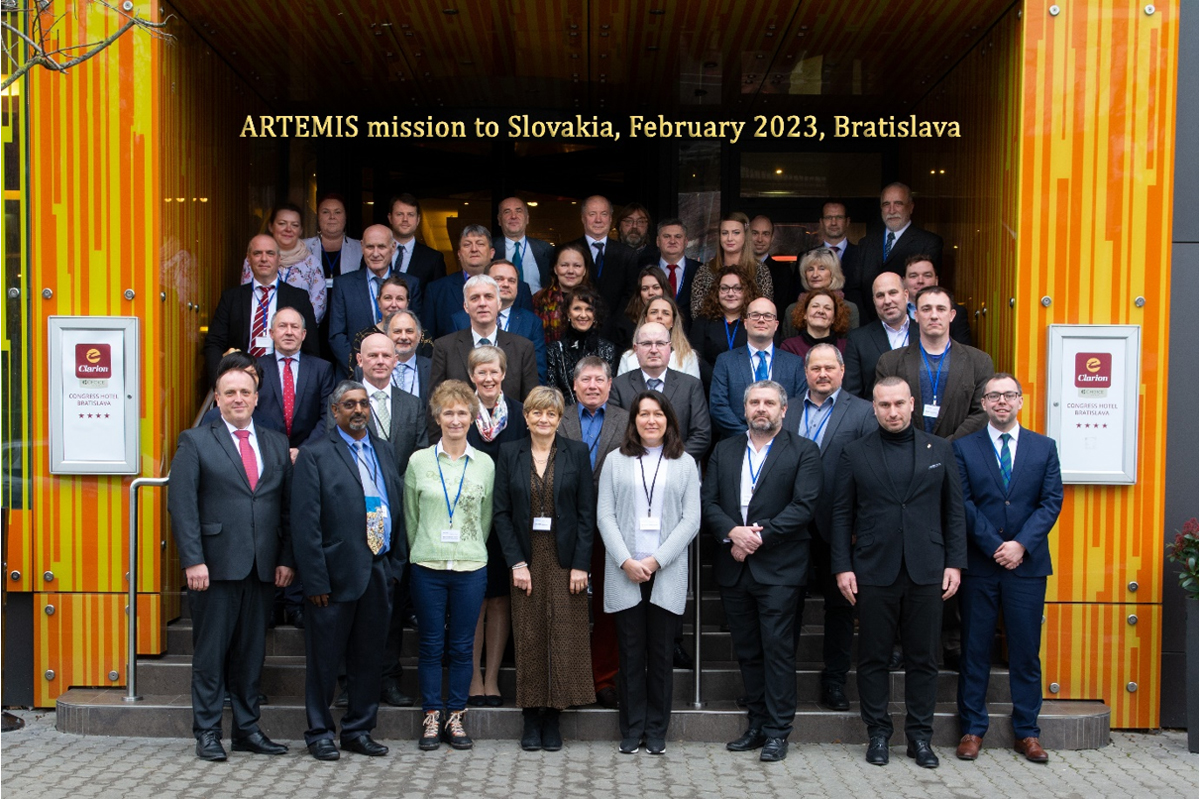 Misia ARTEMIS na Slovensku - toto delegácie