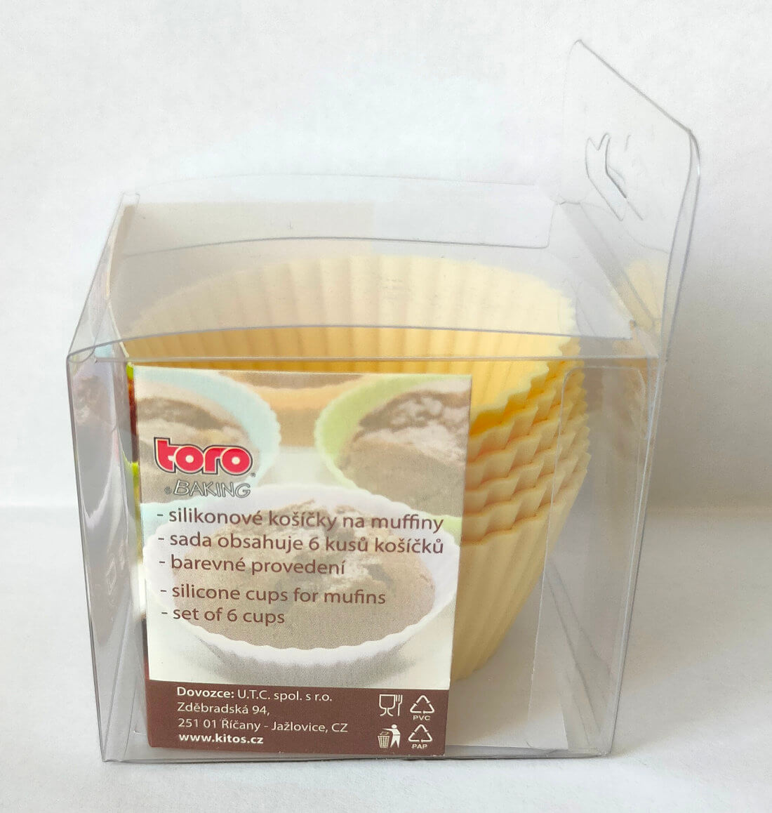 toro baking silikónové košíčky - obsah