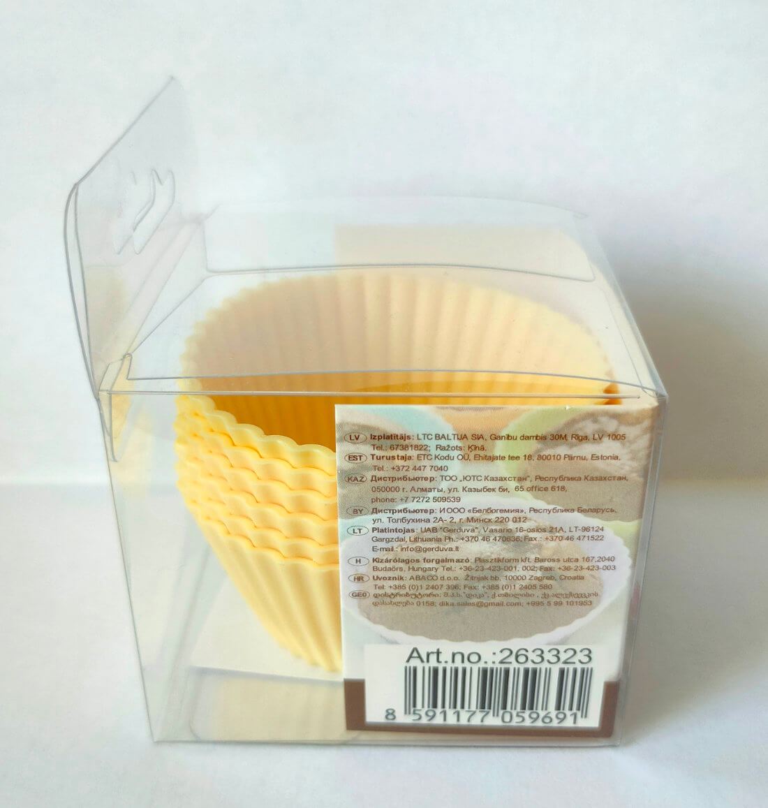 toro baking silikónové košíčky - barcode