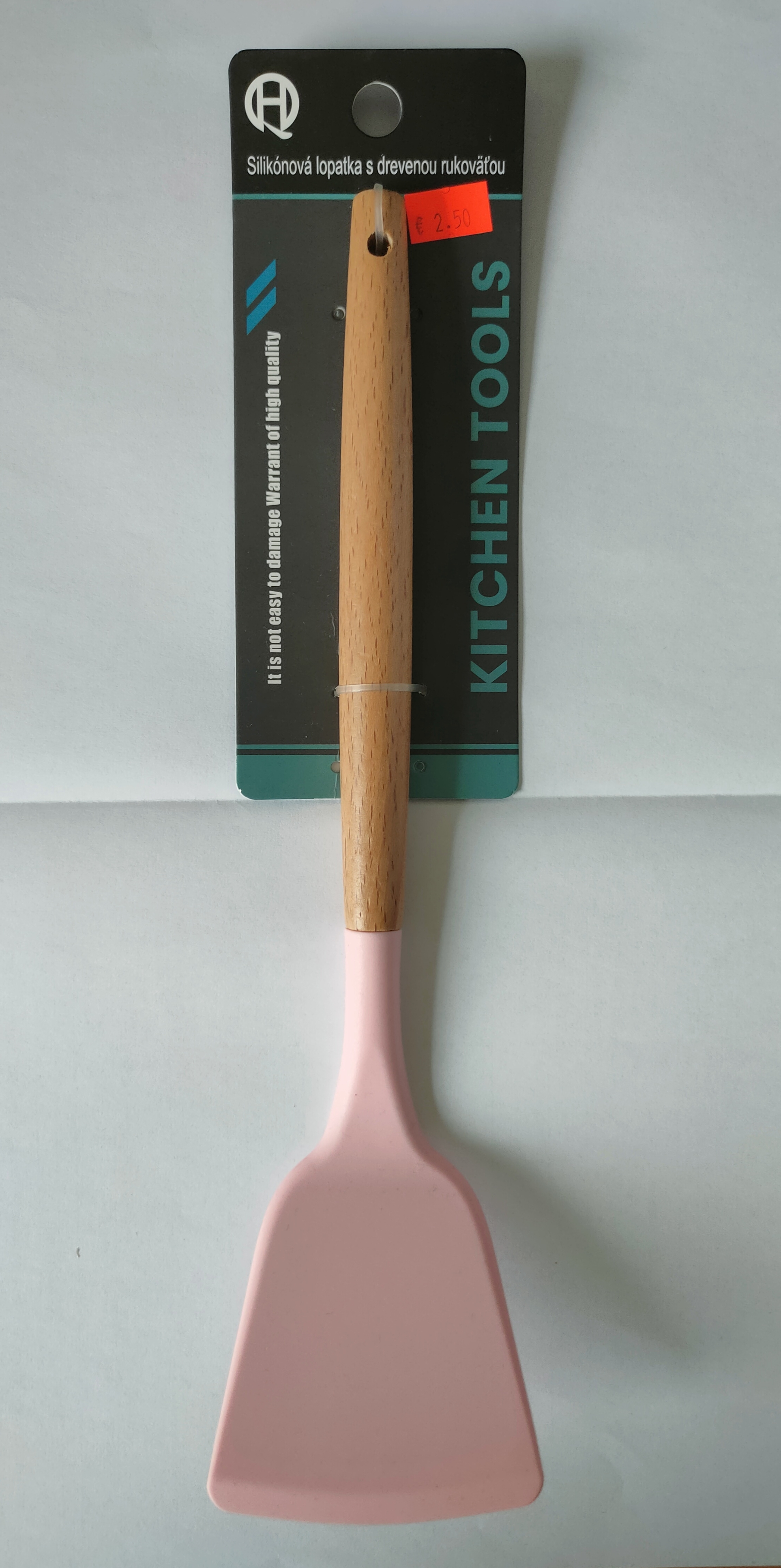 Silikónová lopatka s drevenou rukoväťou – foto výrobku 2