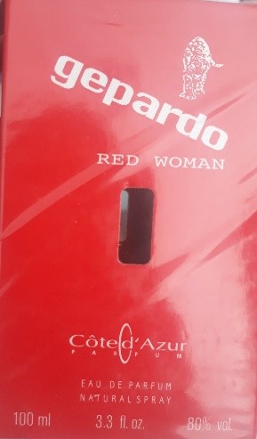 Cote D'Azur - Gepardo Red Women – parfumovaná voda - foto výrobku