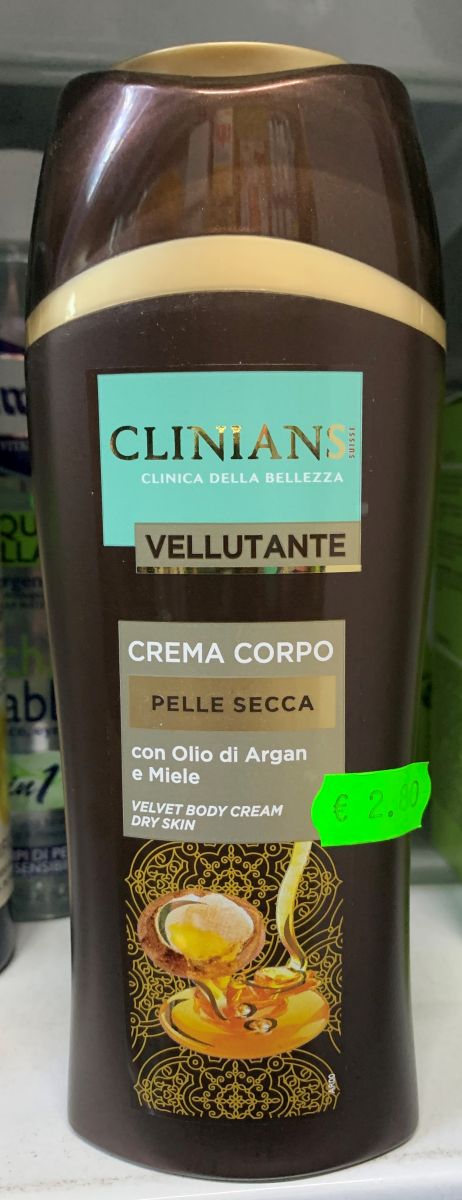 Clinians vellutante – telový krém - foto výrobku