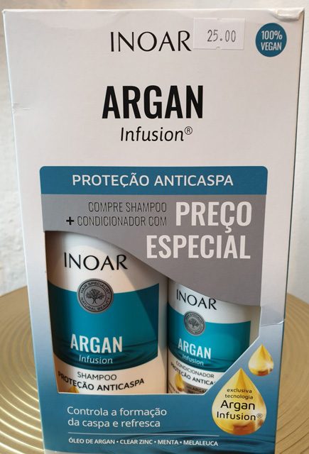 INOAR Argan Infusion – šampón na vlasy a kondicionér - foto výrobku