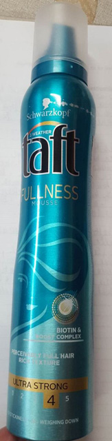 Fullness mousse – penové tužidlo na vlasy - foto produktku