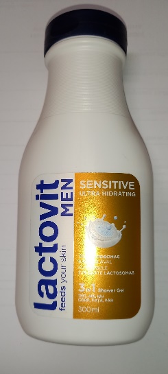 Lactovit MEN Sensitive ultra hidrating 3 in 1 shower gel