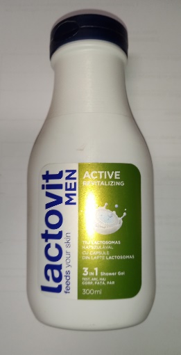 Lactovit MEN Active revitalizing 3 in 1 shower gel