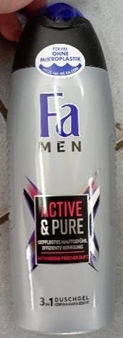 foto výrobku -  3i1 shower gel ACTIVE & PURE MEN – sprchovací gél