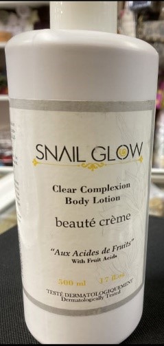 Snail Glow clear complexion body lotion – telové mlieko - foto výrobku