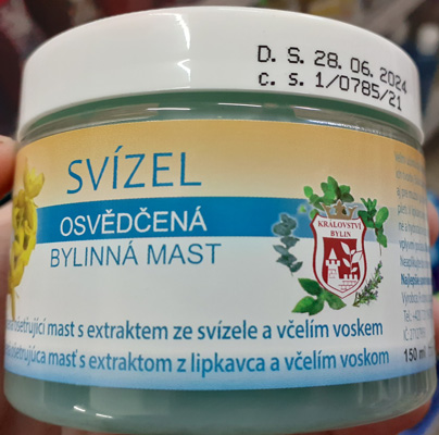 SVÍZEL proven herbal ointment with clove extract and beeswax